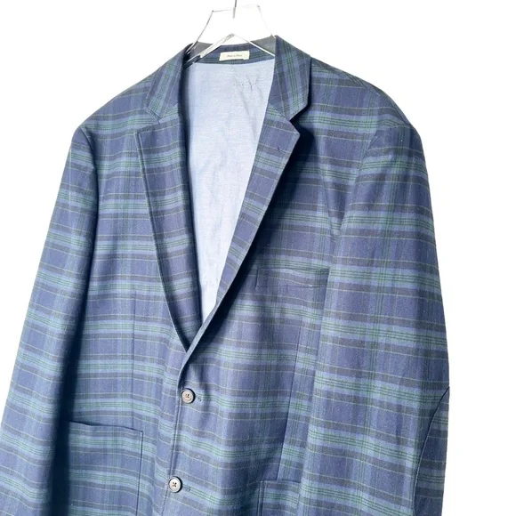 Southern Pines Preppy Equestrian Derby Plaid Jacket Blazer Sportscoat XL - Picture 2 of 8